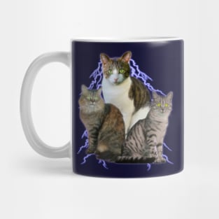 Lightning Cats - 90s y2k 2000s Style Tee Mug